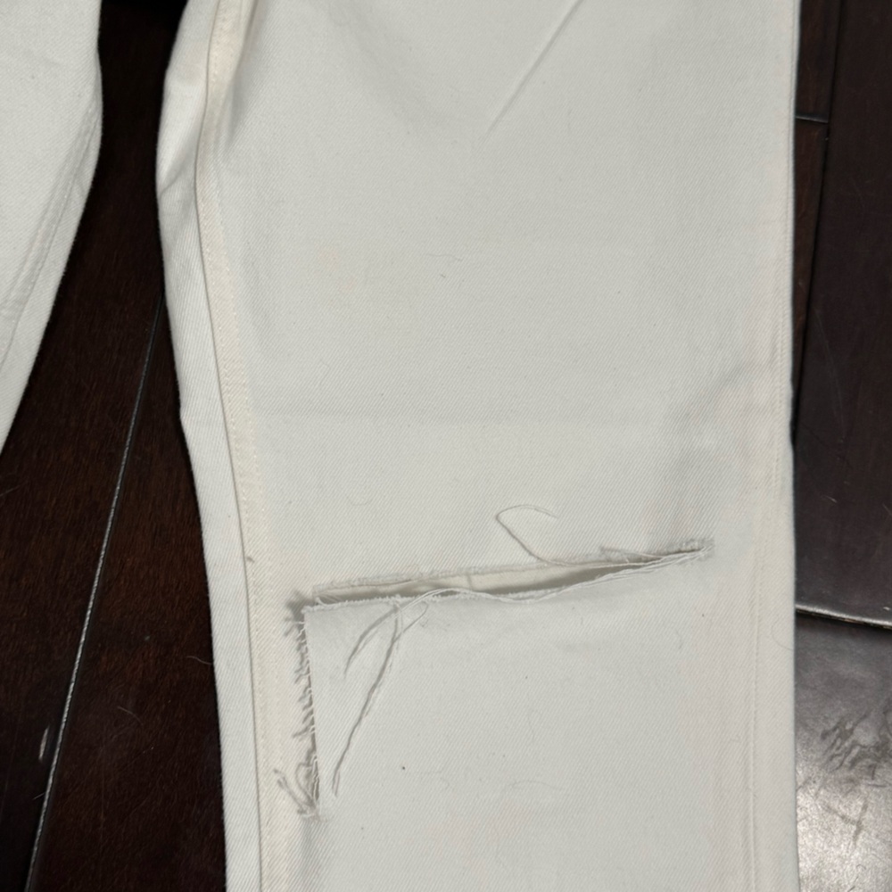 Re/done white 90s loose high rise jeans - Picture 3 of 4